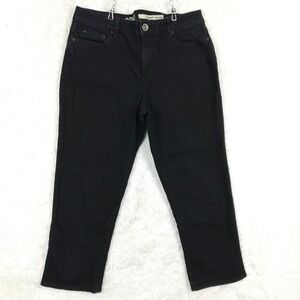 DKNY Womens Jeans Soho Capri Bluish Black‎ Denim Mid Rise Dark Wash Stretch 12